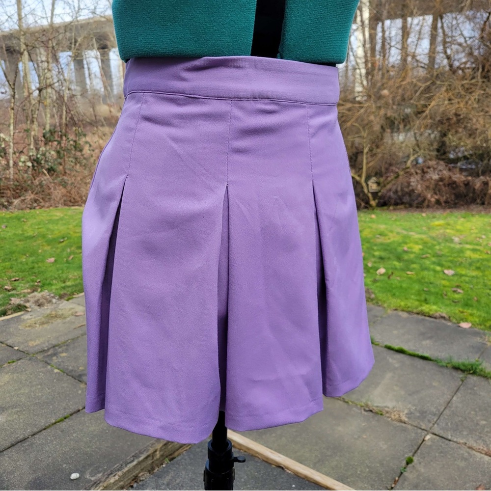 H&M Purple Pleated Skirt